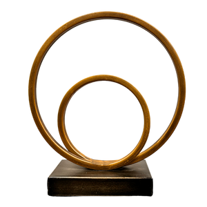 Helix Double Ring Sculpture