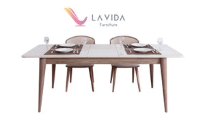 LAGUAR DINING TABLE + 6 CHAIRS, LAGUAR DINING TABLE + 6 CHAIRS, La Vida Furniture