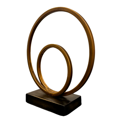 Helix Double Ring Sculpture