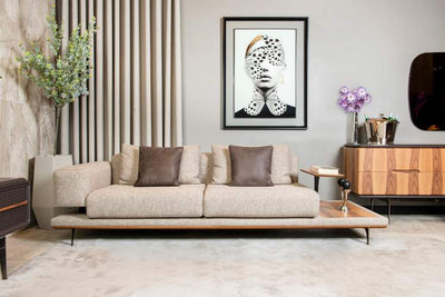 CASA 3 SEATER SOFA WOOD