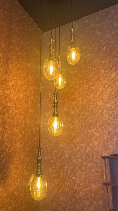 Black classic ceiling lamb