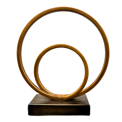 Helix Double Ring Sculpture