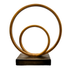 Helix Double Ring Sculpture