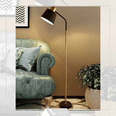 NANCY FLOOR LAMP (BLACK & GLOD)