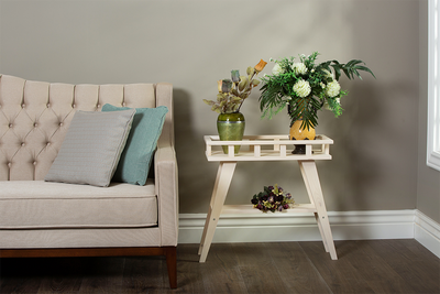 BLANCO FLORES SIDE TABLE