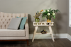 BLANCO FLORES SIDE TABLE