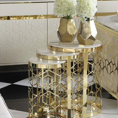 FENDI SIDE TABLE SET OF 3