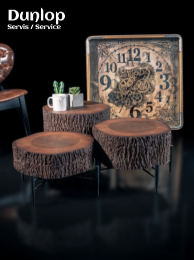 DUNLOB COFFEE TABLE SET OF 3