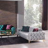 GOLD GREEN SOFA 3 SEATER