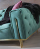 GOLD GREEN SOFA 3 SEATER