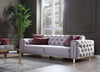 GOLD RED SOFA SET 3+3+1