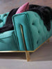 Gold Green Sofa Set 3+3+1+1, La Vida Furniture