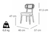 IGLA WICKER DINING CHAIR (262)
