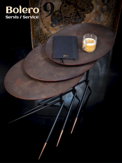 BOLERO COFFEE TABLE SET OF 3