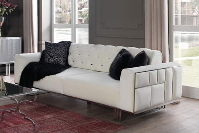 PRIZMA SILVER 3 SEATER SOFA