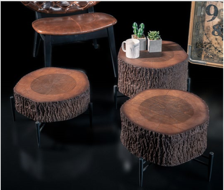 DUNLOB COFFEE TABLE SET OF 3